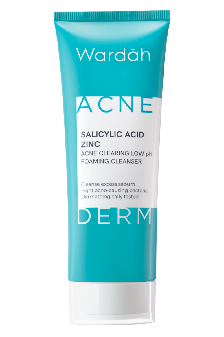 Acnederm Acne Salicylic Acid Zinc Acne Clearing Low pH Foaming Cleanser