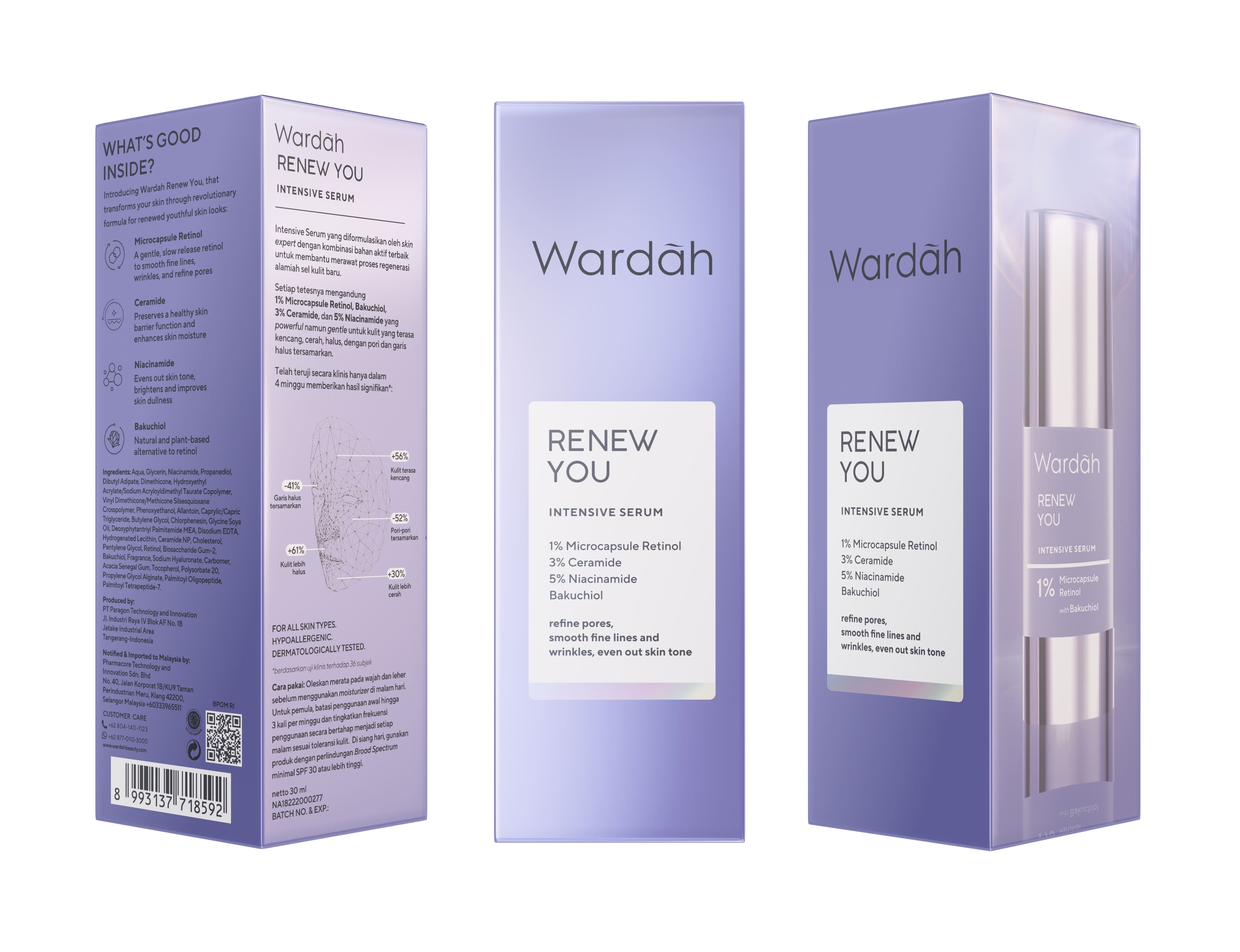 Renew You 1% Retinol Microcapsule Ceramide Cell Renewal Serum 30ml